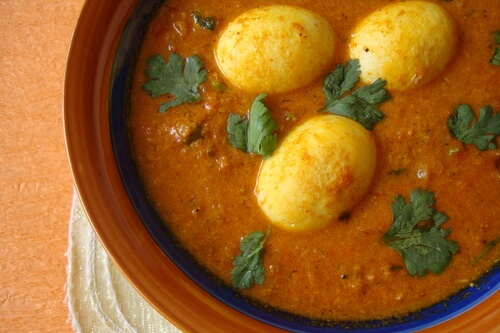 Curry aux oeufs